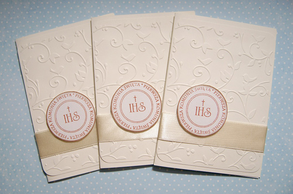 wykonanie zaprosze komunijnych